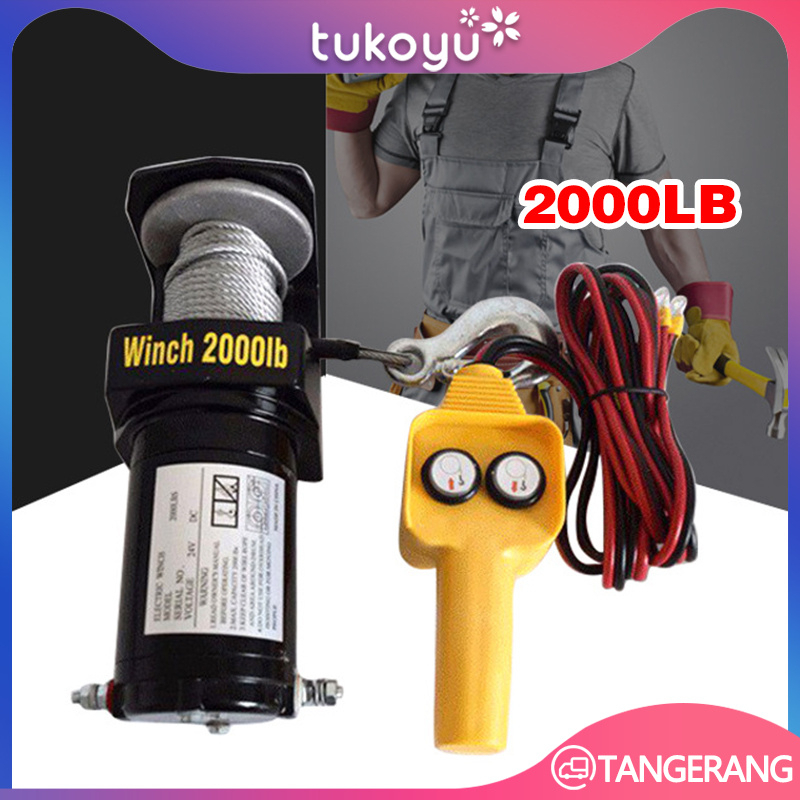 Jual Winch Derek/Electric Hoist/Derek Elektrik/ATV Hoist 2000lbs 12