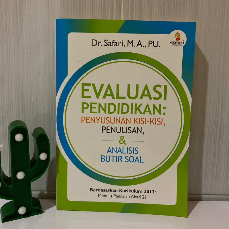 Jual ORIGINAL BUKU EVALUASI PENDIDIKAN : PENYUSUNAN KISI-KISI ...