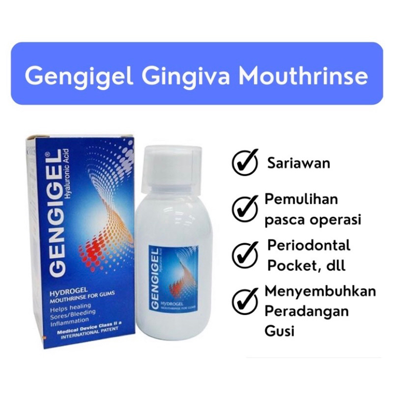 Jual Gengigel Gingival Mouthwash. Obat kumur Gengigel 150ml. Gengigel