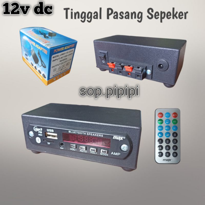 Jual Power Mini Amplifier Mini 12v Bluetooth Trible Bass Volume ...