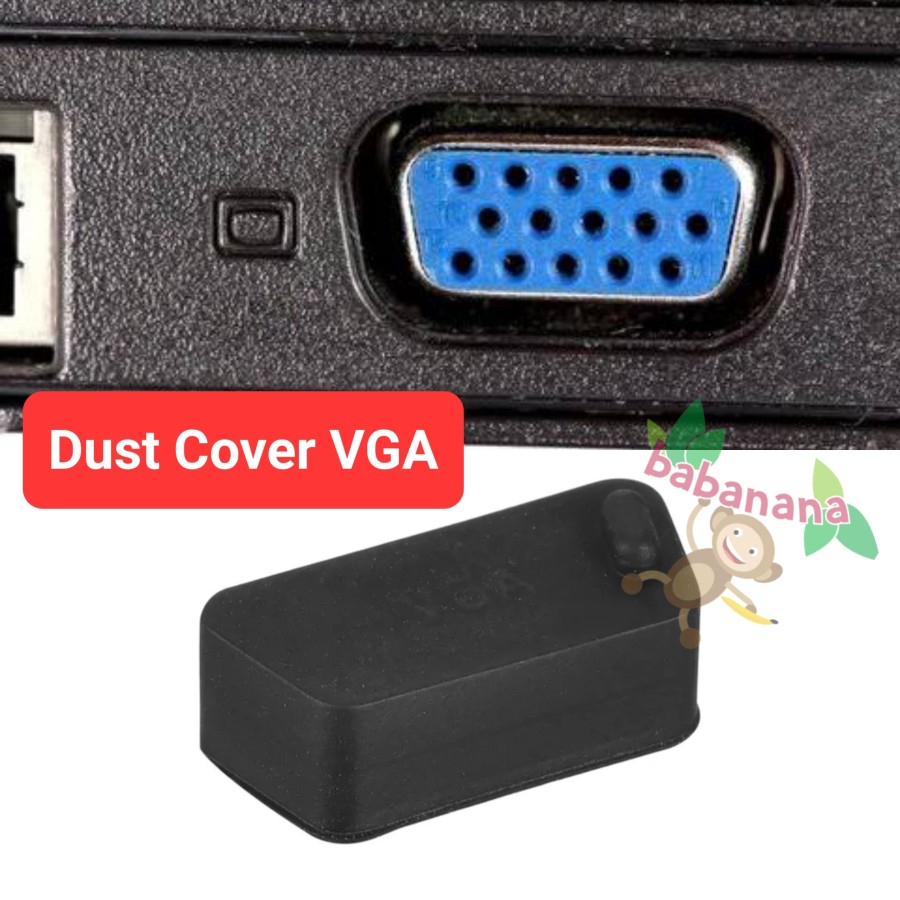 Jual Dust Cover VGA plug penutup anti debu Socket external monitor D