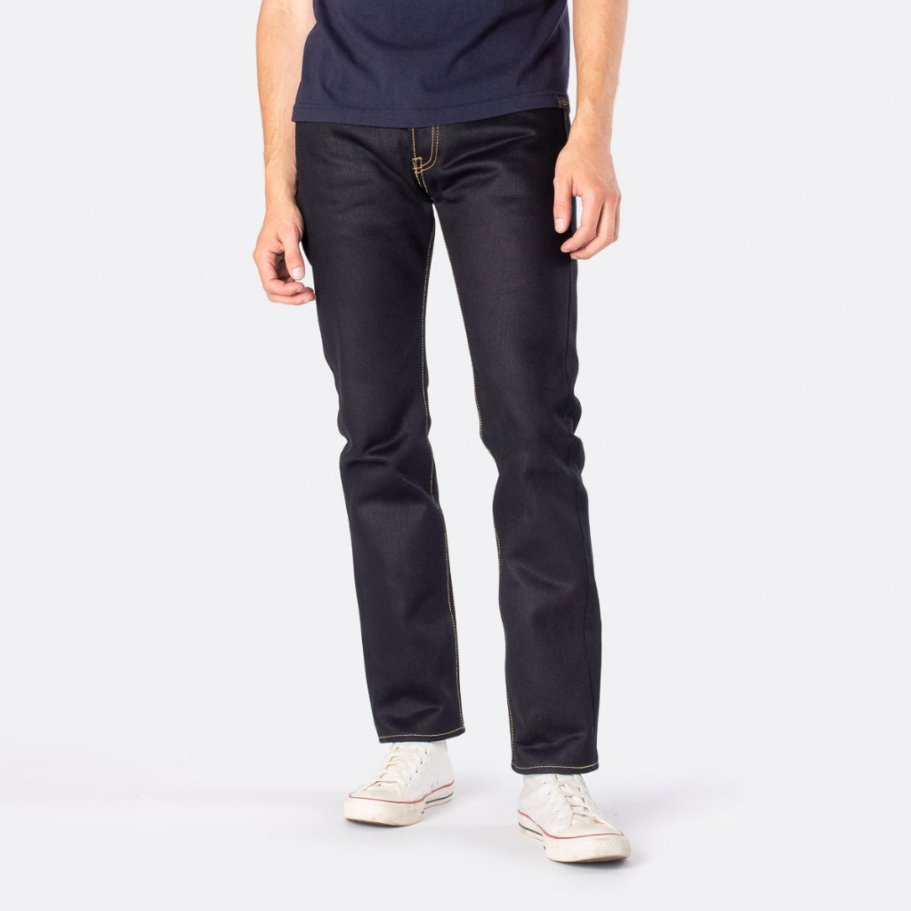 Jual Iron Heart IH777XHSib 25oz Indigo x Black Japan Selvedge Denim Slim Tapered Cut Jeans