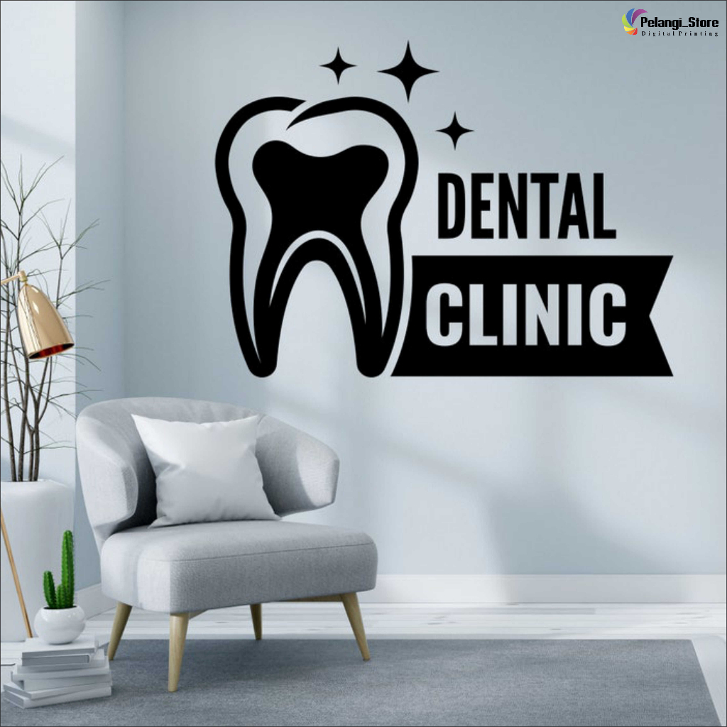 Jual Wall Sticker Stiker Cutting Dinding Vinyl Gigi Dental Dokter Gigi Stiker Gigi Untuk Ruang 2486