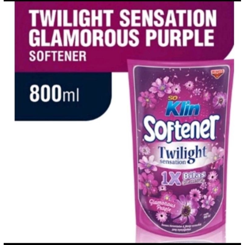 Jual So Klin Softener Twilight Glamorous Purple 800ml | Shopee Indonesia