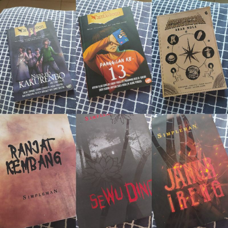 Jual BUKU NOVEL HORROR SIMPLEMAN JANUR IRENG / SEWU DINO / MANUNGGAL