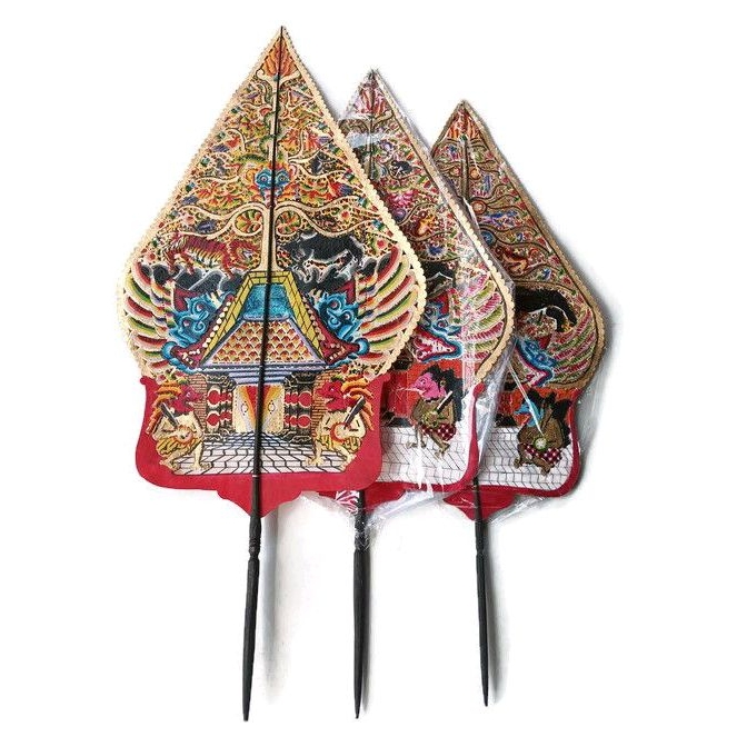 Jual Wayang kulit gunungan shadow puppets / wayang tradisional jawa