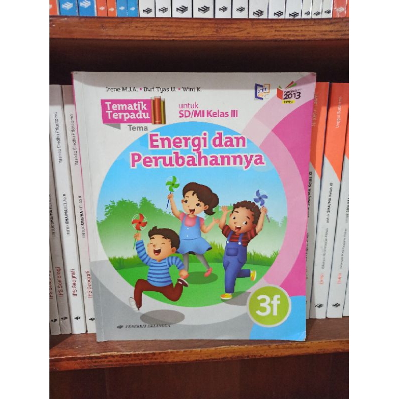 Jual BUKU BEKAS TEMATIK TERPADU KELAS 3 SD JILID 3F ERLANGGA KURIKULUM ...