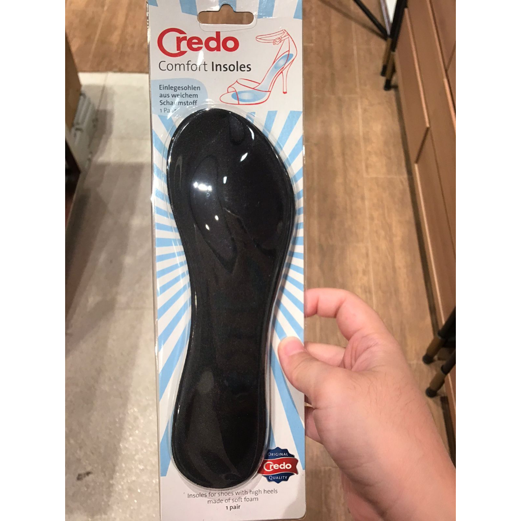 Jual Credo Soligen Shoes shoe Ultra Slim Insole Sole sepatu Black Hitam ...