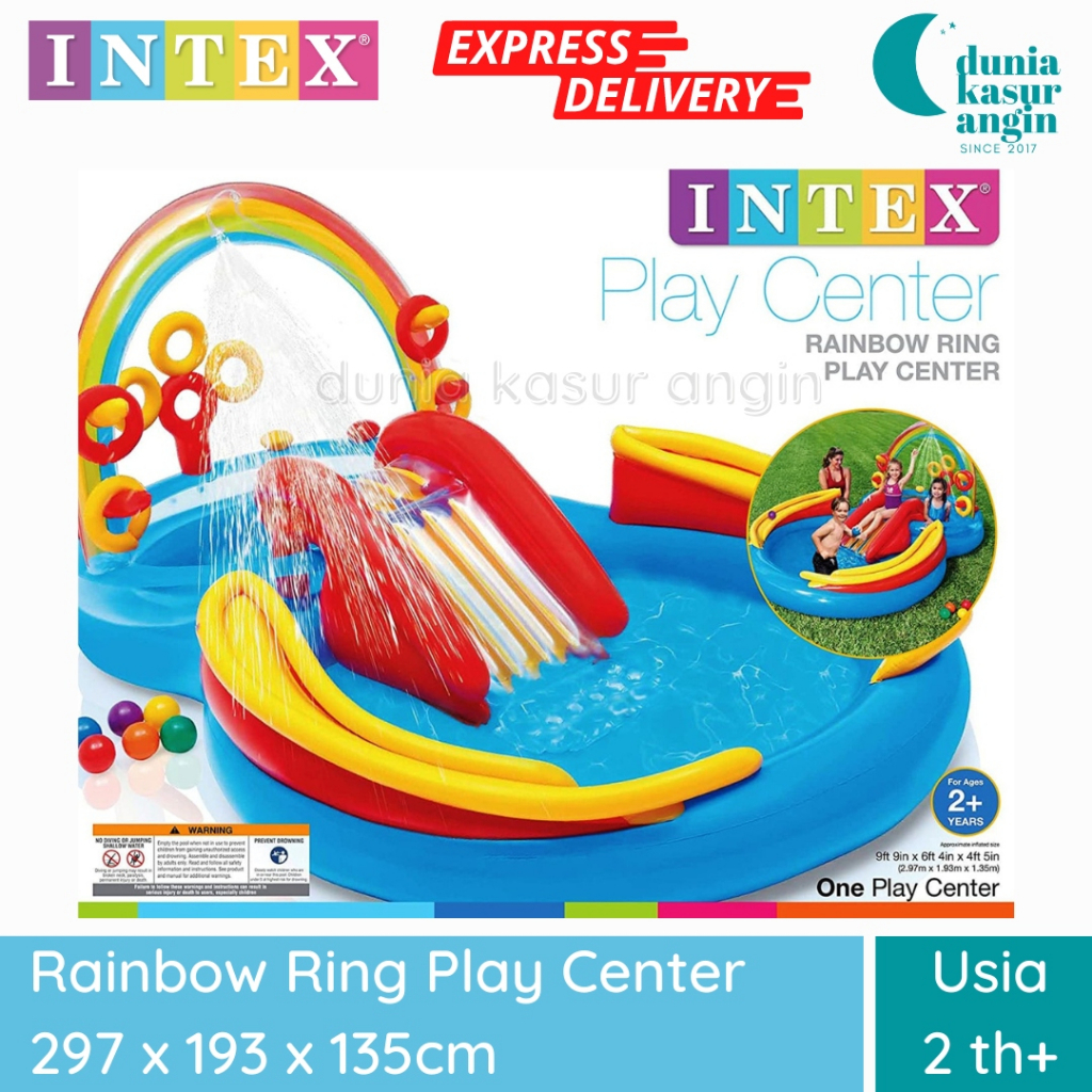 Jual DuniaKasurAngin - INTEX 57453 Kolam Renang Play Center Perosotan ...