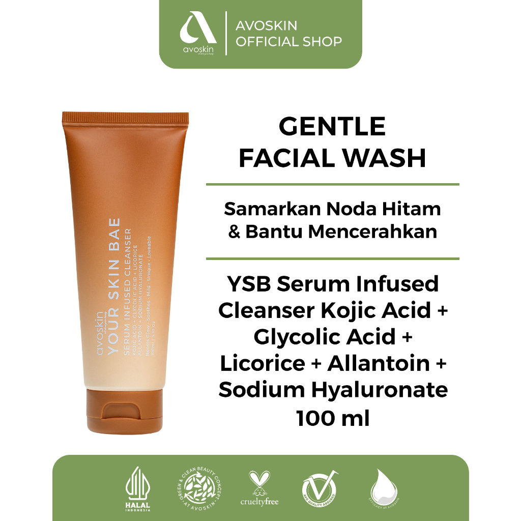 Jual Facial Cleanser Avoskin Your Skin Bae Kojic Acid 100mlKulit Kusam