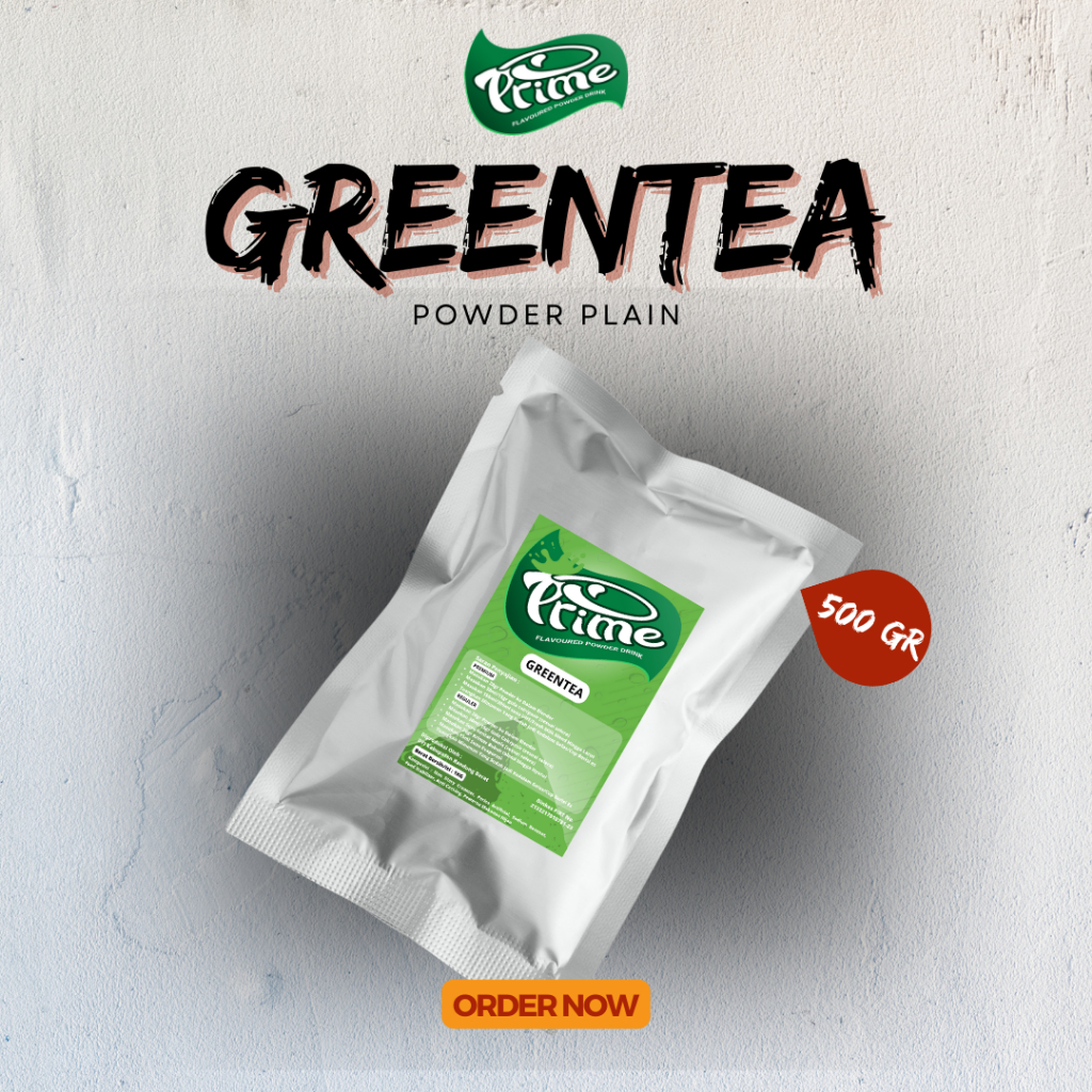 Jual Powder Prime Greentea / Bubuk Minuman Teh Hijau 500 gr | Shopee ...