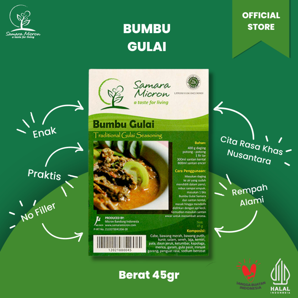 Jual Bumbu Gulai Samara Micron - 45G | Shopee Indonesia