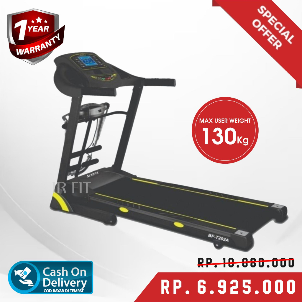 Jual Acefit Treadmill Elektrik Alat Fitness Af T202 Shopee Indonesia