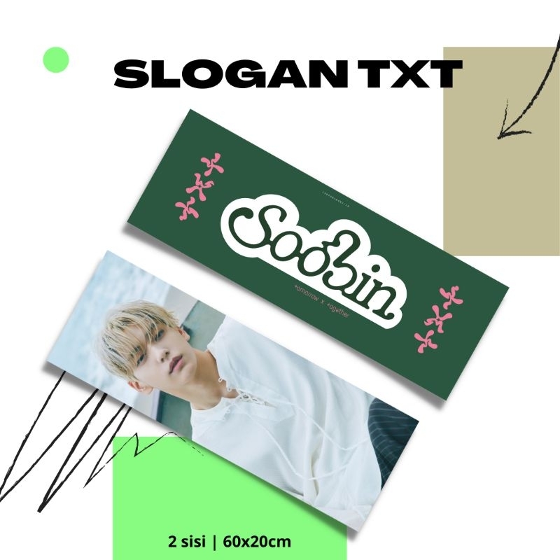 Jual Slogan Banner TXT | Cheering Kit Kpop | BISA CUSTOM | Shopee Indonesia