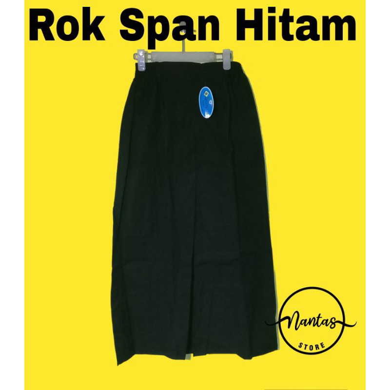 Jual Rok Span Hitam Panjang Merk SERAGAM Rok Span Hitam Belah 1 Rok