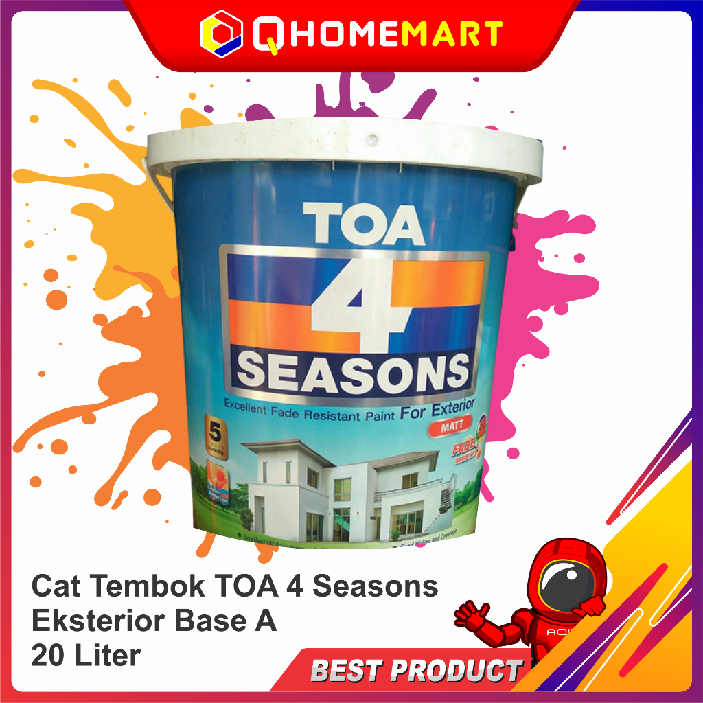 Jual Cat Tembok TOA 4 Seasons Eksterior Base A 20 Liter Shopee Indonesia