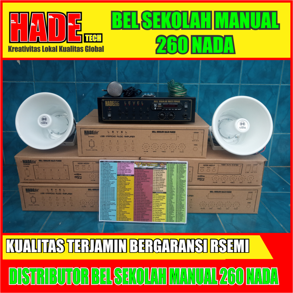 Jual BEL SEKOLAH MANUAL 2 SPEAKER LENGKAP | Shopee Indonesia