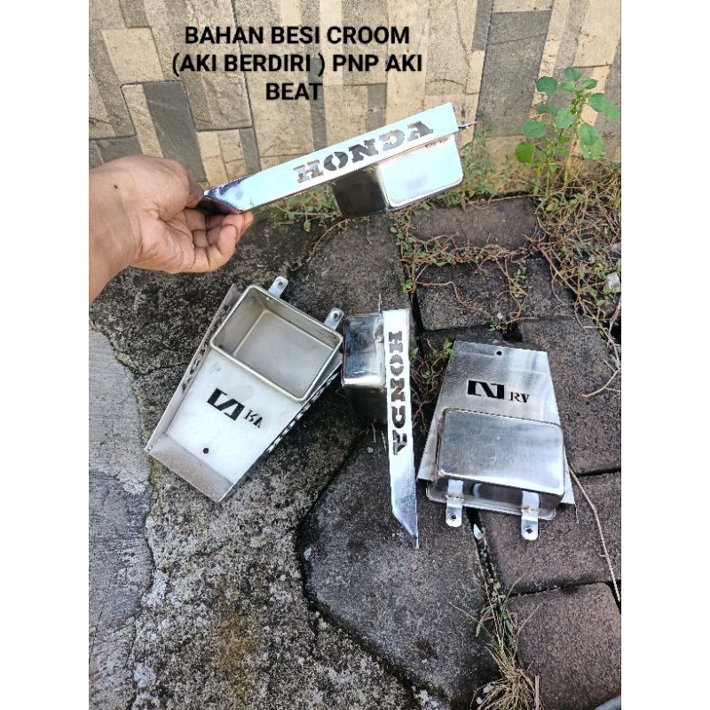 Jual DUDUKAN PANGKON AKI (MODEL HONDA AKI BERDIRI BESI )PANGKON AKI CB