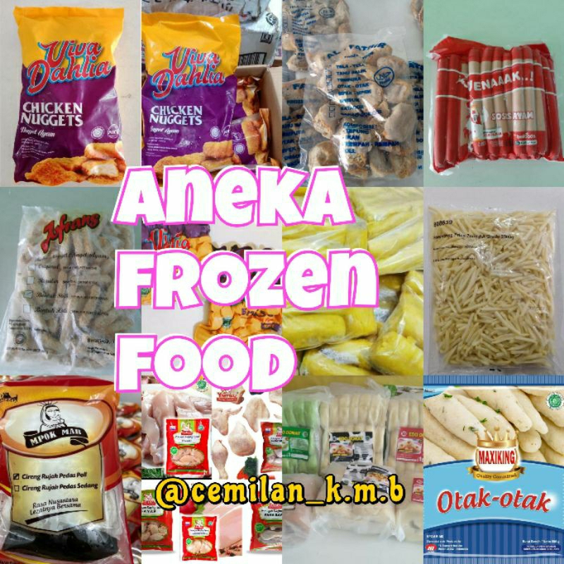 Jual Aneka frozen food khusus Grab/gosend (pekanbaru) pengiriman instan