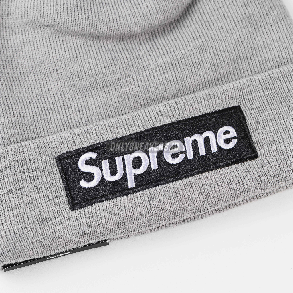 Jual SUPR BOX LOGO BEANIE GREY FW22 | Shopee Indonesia