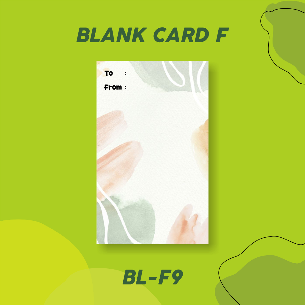 Jual BLANK CARD/ KARTU KOSONG/ KARTU UCAPAN/ KARTU BISA DITULIS/ KARTU ...