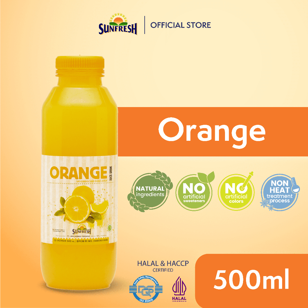 Jual Sunfresh Daily Orange Juice 500 ml Mengandung Vitamin C - Jus Buah ...