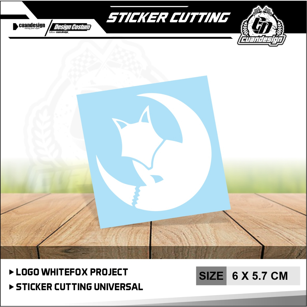 Jual STIKER WHITEFOX PROJECT CUTTING STICKER CUSTOM | STIKER MOTOR ...