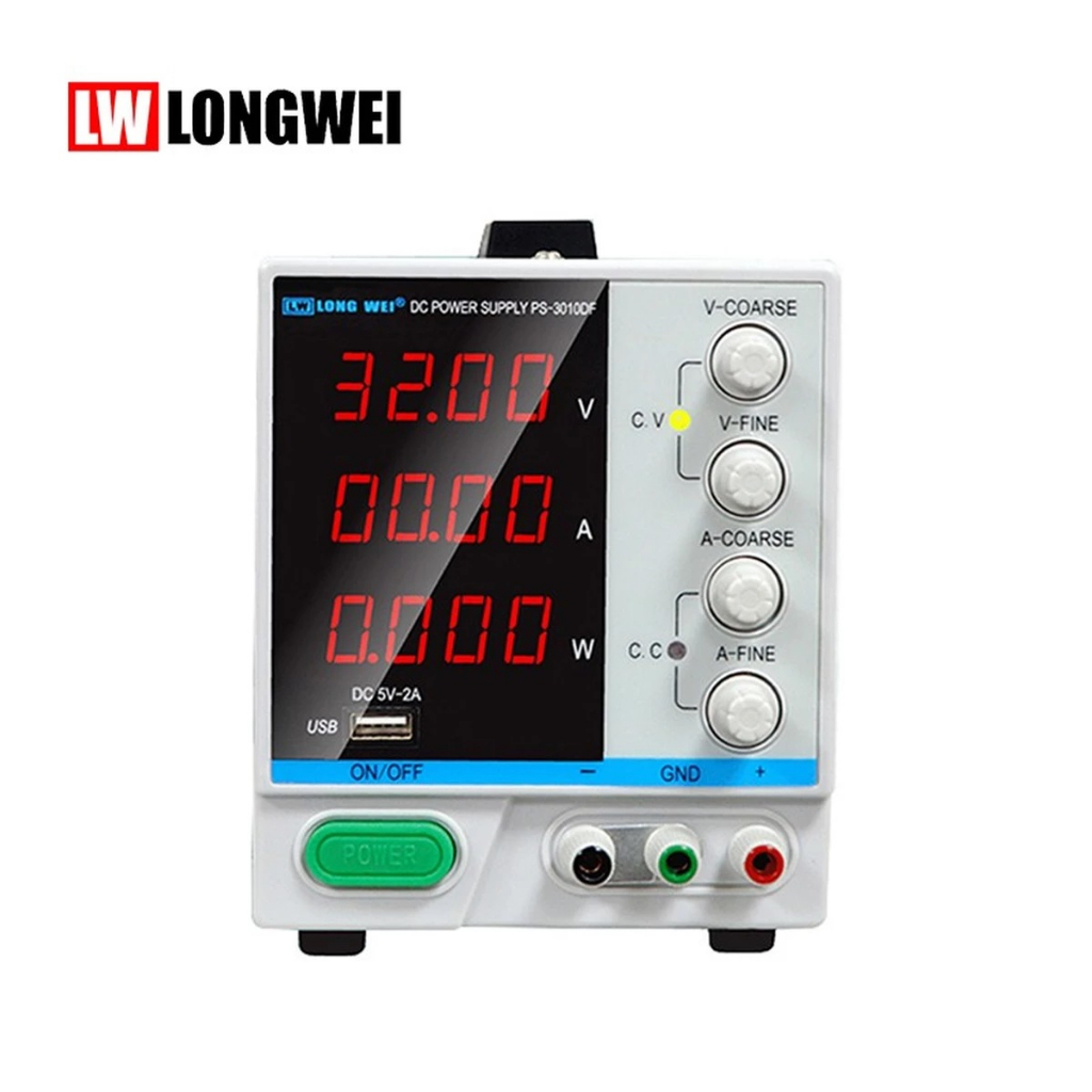 Jual DC Digital Power Supply 30V 10A Adjustable PS3010DF Shopee