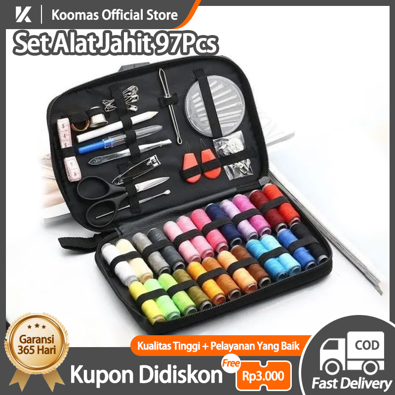 Jual Koomas Set Alat Jahit 97Pcs Jumbo Set Sewing Kits Set Alat Jahit