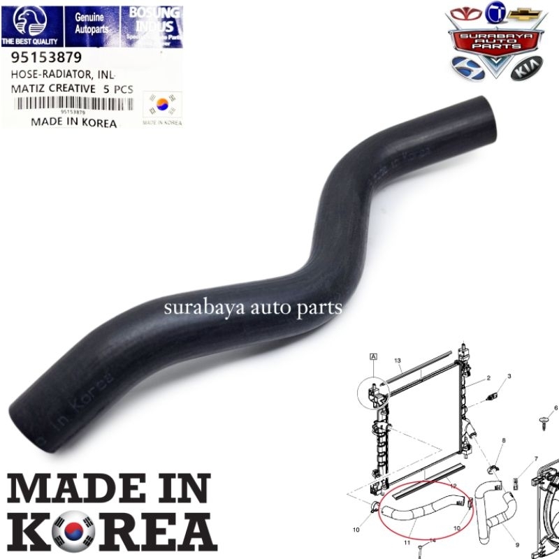 Jual Selang Radiator Atas Chevrolet Spark 1.2 1200 CC | Shopee Indonesia