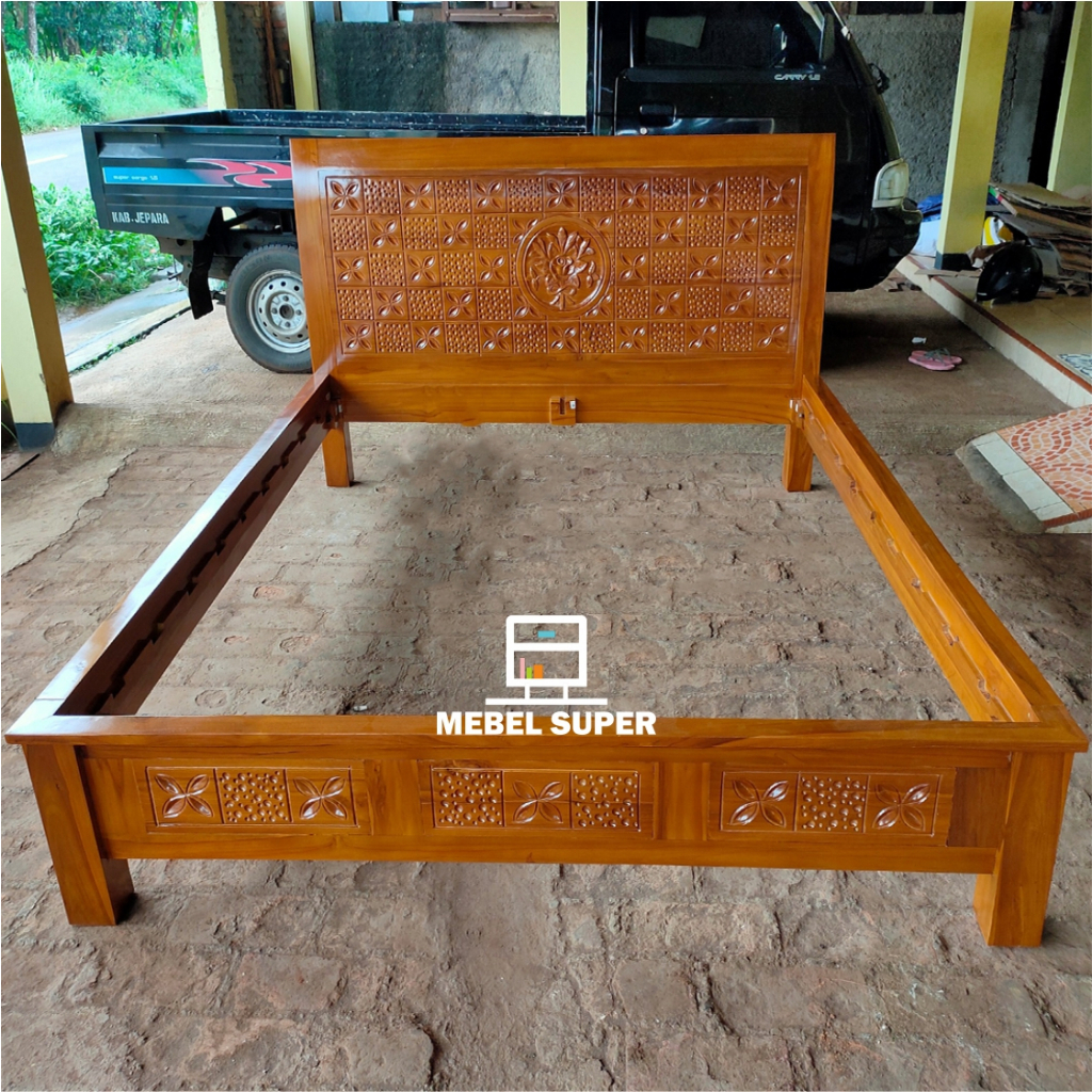 Jual Dipan Jati Murah Dipan Kayu Jati Tempat Tidur Minimalis Ranjang ...