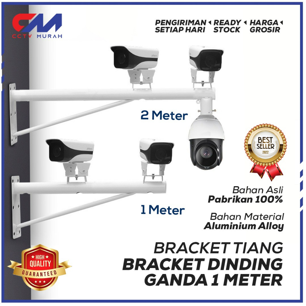 Jual BRACKET DOUBLE CCTV POLE MOUNT || BRACKET TIANG GANDA | Shopee ...