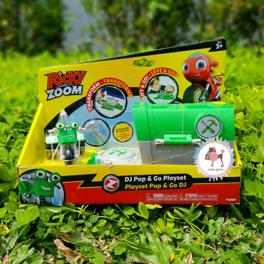 RICKY ZOOM Playset POP et GO DJ Moto vert Figurine miniature jouet véhicule/J199