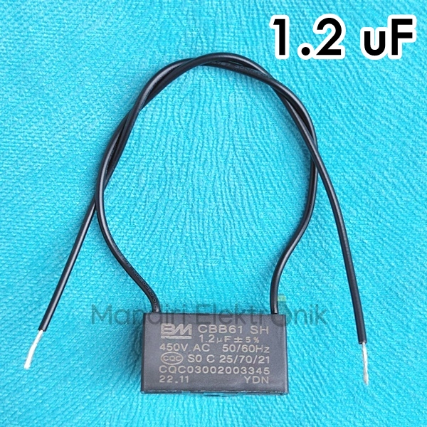 Jual Kapasitor Kipas Angin 1,2uf Kapasitor Kotak 1.2 Mikro