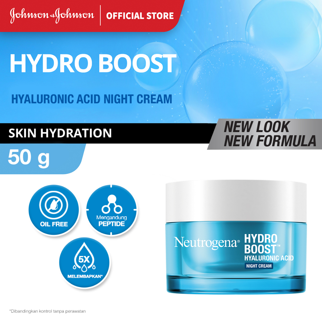 Jual Neutrogena Hydro Boost Hyaluronic Acid Night Cream - Perawatan ...