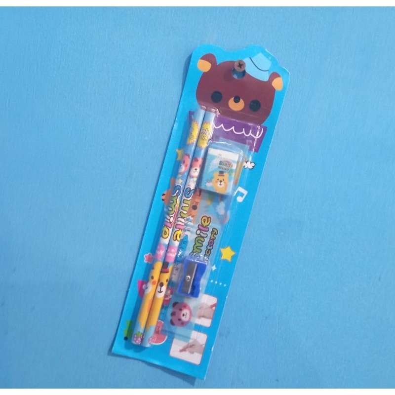 Jual Alat Tulis Set Mini 5in1 Pensil Set Karakter 0115 Shopee Indonesia