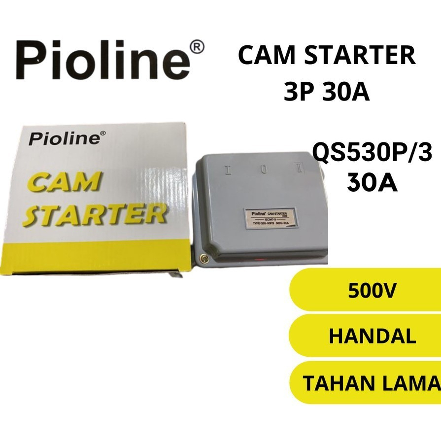 Jual Cam Starter Ohm Saklar 3P 30A I-0 (ON-OFF-ON) Pioline I - 0 - I ...