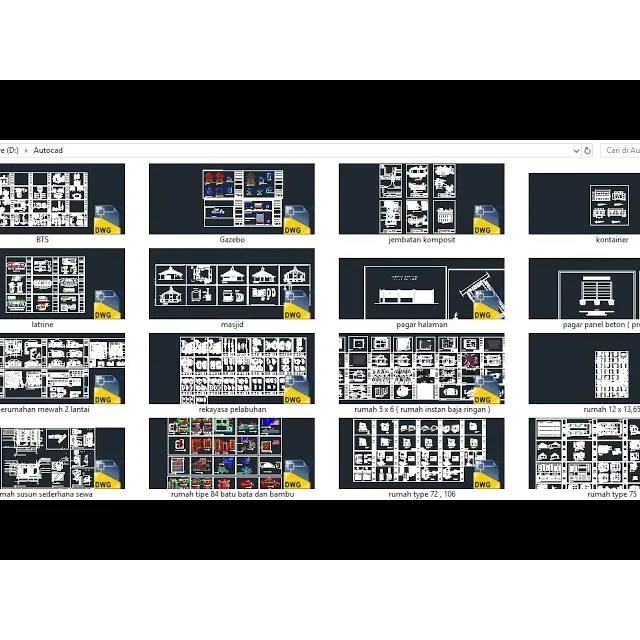 Jual Sepaket Kumpulan File Gambar Autocad ( 1,75 GB ) Untuk Referensi ...