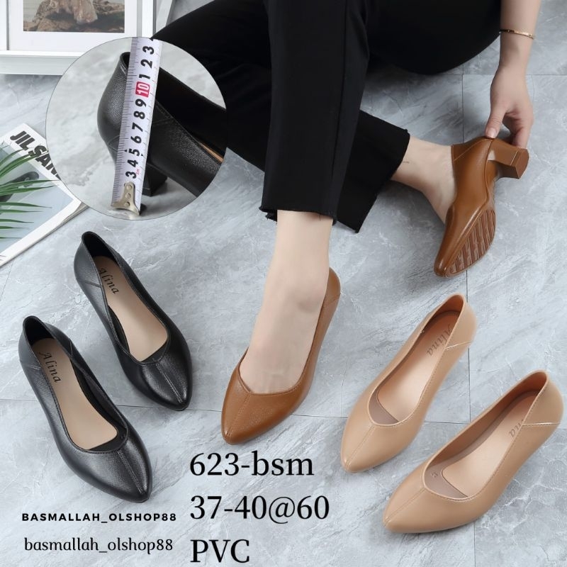 Jual Sepatu model fantopel terbaru alina 623-bsm sepatu perempuan