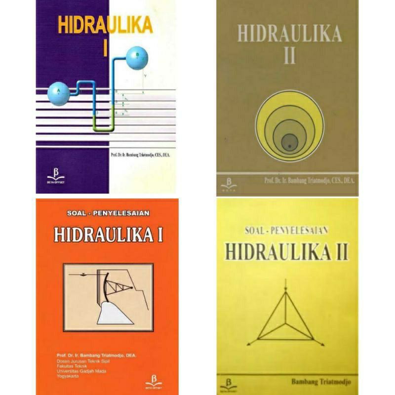 Jual HIDRAULIKA Prof. Dr. Ir. Bambang Triatmodjo, DEA. (1 Paket 4 Buku ...