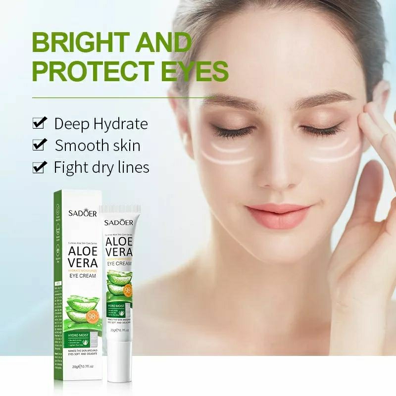 Jual Aloe Vera Gel Eye Cream Untuk Mata Panda Penghilang Kantung Anti
