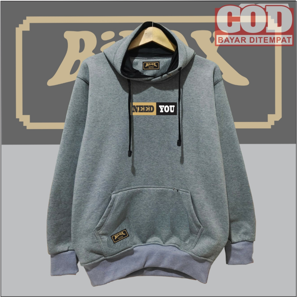 Jual Hoodie Sweater Pria Wanita Distro Warna Cream Hodi Murah