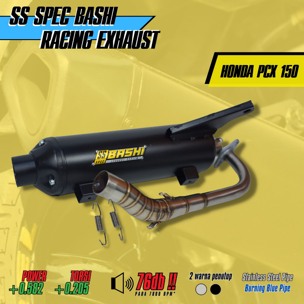 Jual KNALPOT STANDAR RACING HONDA PCX EXHAUST STAINLESS BASHI SS SPEC ...