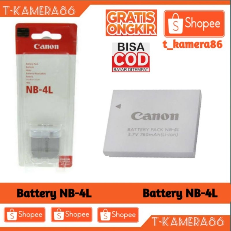 Jupio Batteria NB-4L Per Canon – Ioni Di Litio 750 MAh – Compatibile IXUS, IXY, PowerShot - 4