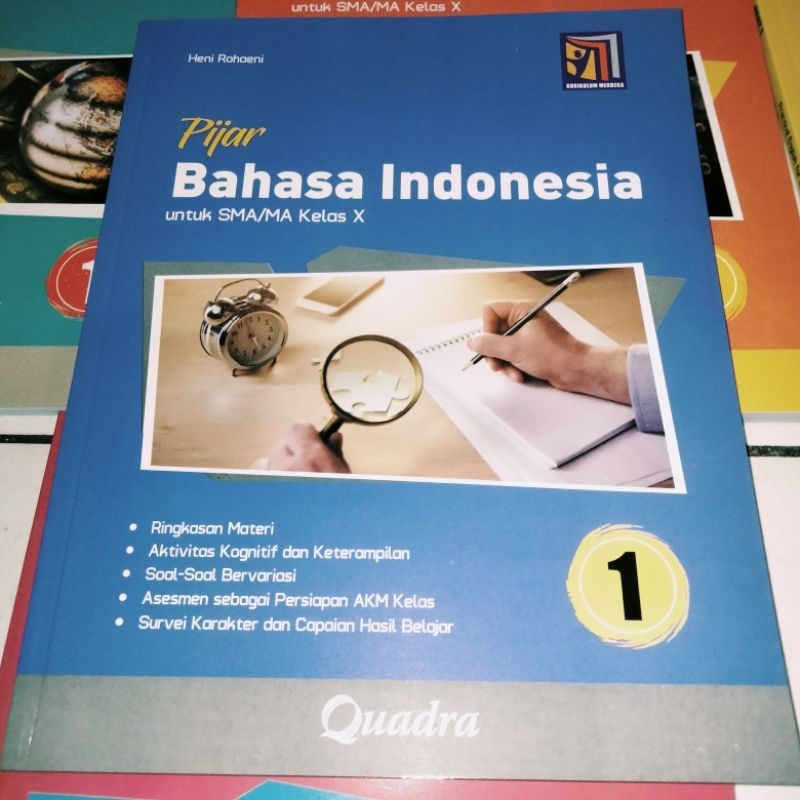 Jual Buku Latihan Pijar Bahasa Indonesia SMA Quadra Kelas 10 Kurikulum ...