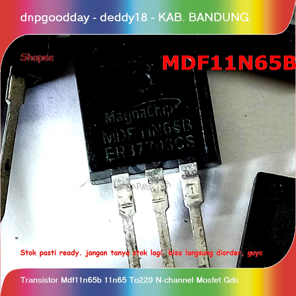 Jual Transistor Mdf11n65b 11n65 T0220 Nchannel Mosfet Gds Shopee