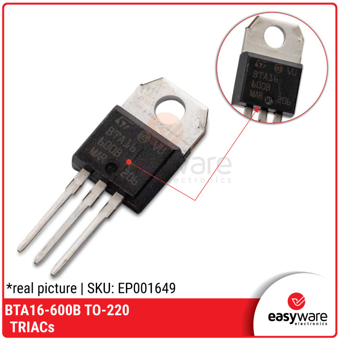 Jual TRIAC BTA16-600B BTA16 600 BTA16-600 TO-220 600V 16A TRIACs ...