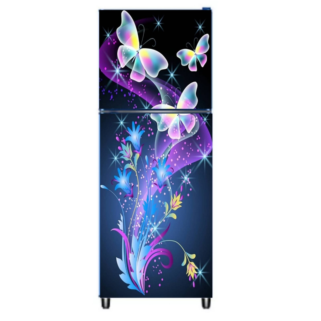 Jual Stiker Kulkas Dua Pintu Motip Bunga | Shopee Indonesia