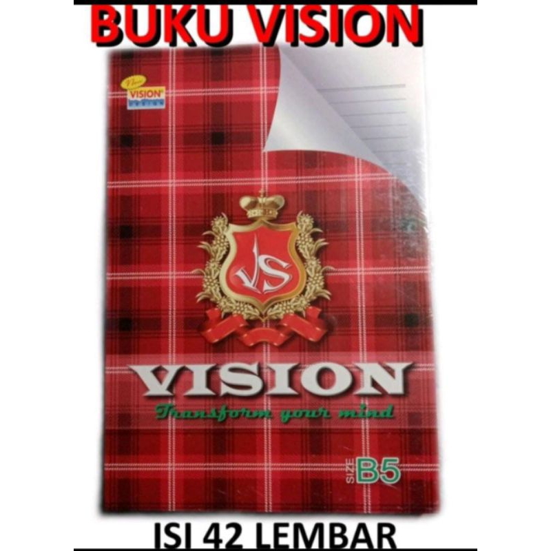 Jual (Pak) Buku Tulis Vision Boxy B5 42 Lembar ( 1 Pak Isi 6 Buku ...