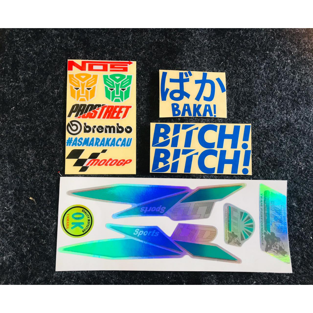 Jual PROMO STIKER HELM LTD HOLOGRAM HIJAU,STIKER PAPAN NOS-MOTOGP ,DAN ...
